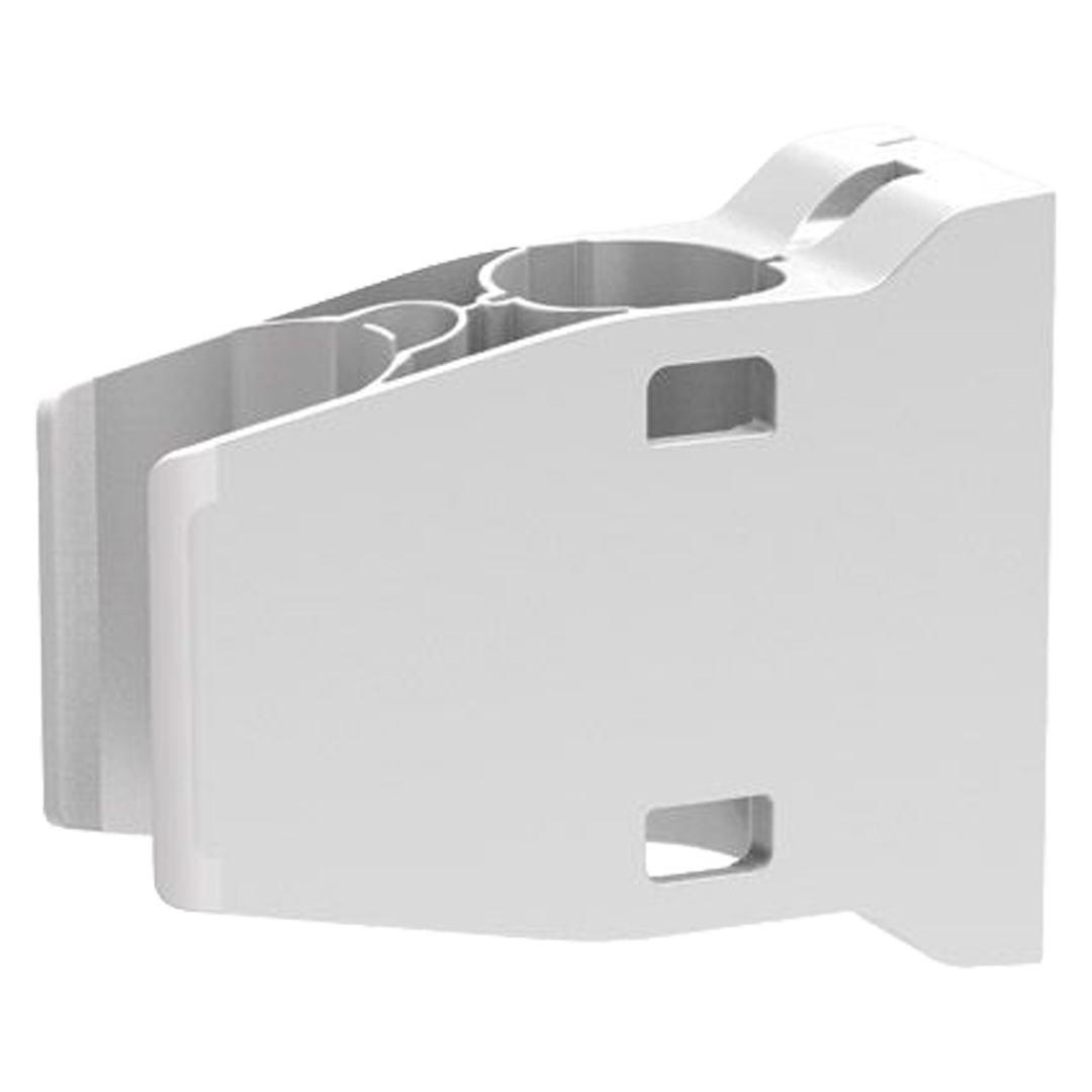 Aspirador escoba Ambit Slim en posicion parking y soporte de pared.