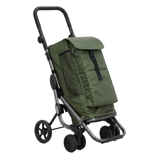 Carro de compra 4 ruedas giratorias Go Up Ambit kaki ref 23002412.