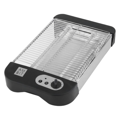 Tostador plano de cuarzo Ambit 600W negro ref 23002902.
