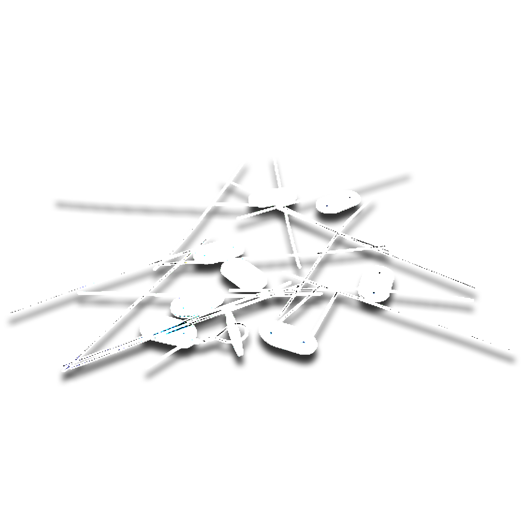 Set de 26 fijaciones blancas Natuur para cañizo de PVC y mallas ref 23004138.