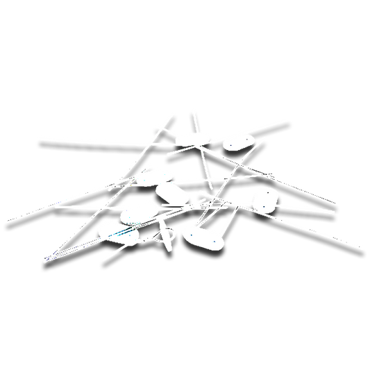 Set de 26 fijaciones blancas Natuur para cañizo de PVC y mallas ref 23004138.