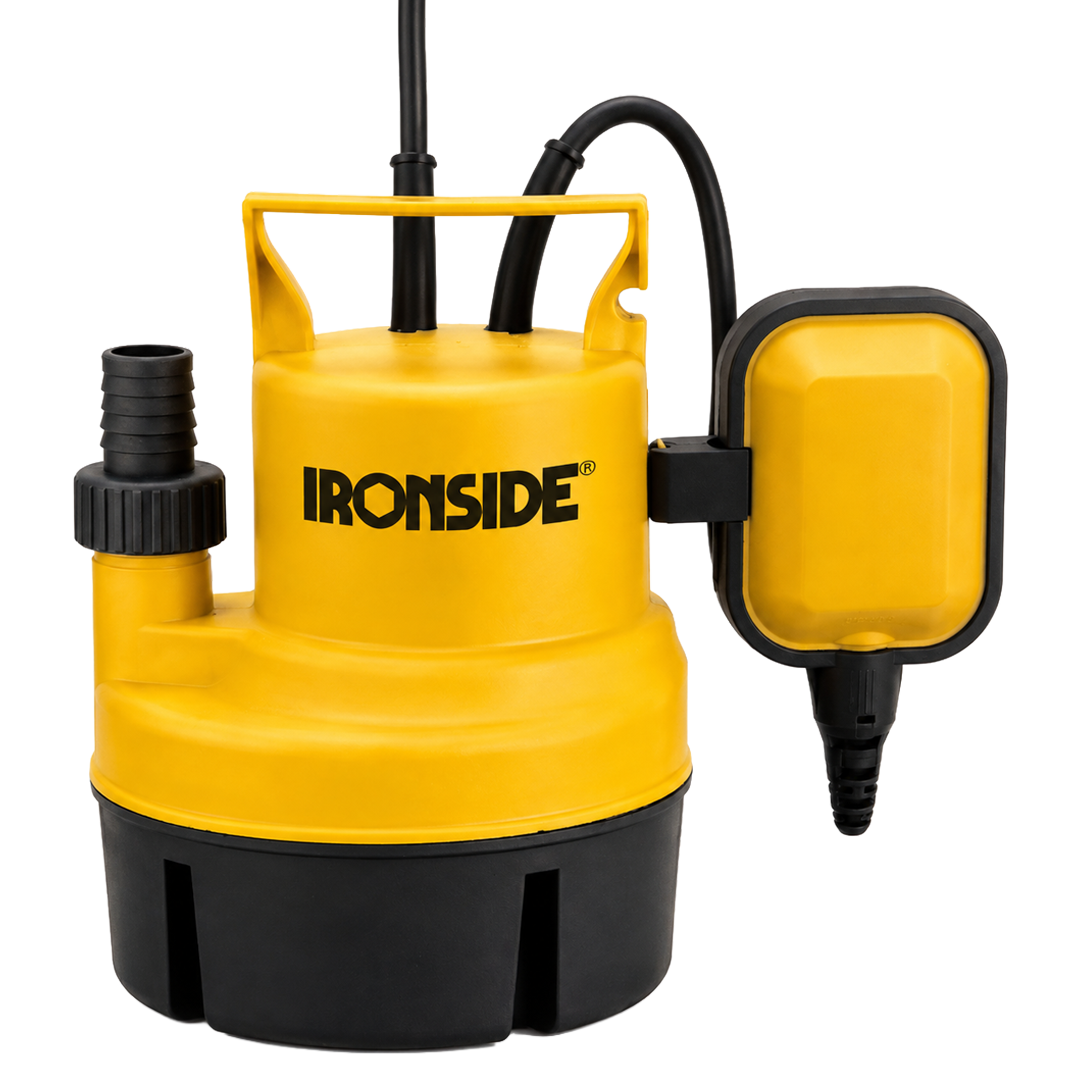 Electrobomba sumergible Ironside de 250W para drenaje y vaciado