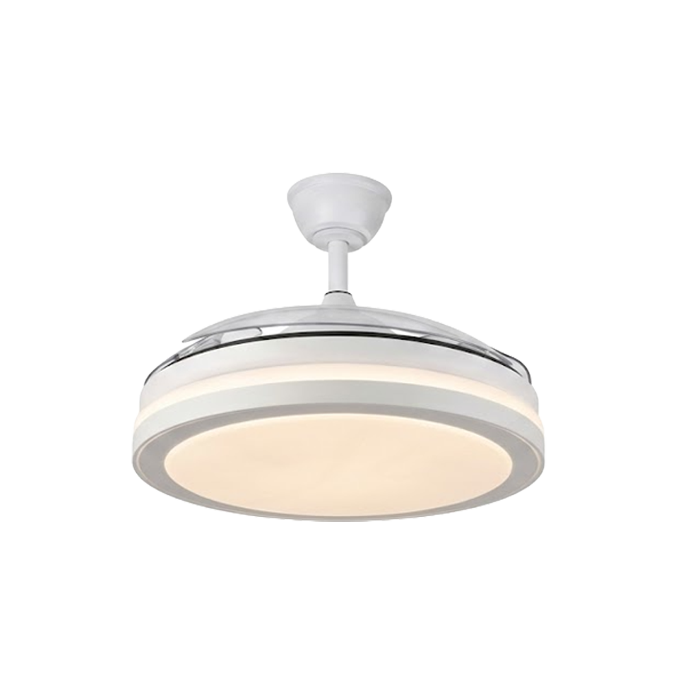 Mando a distancia ergonómico para ventilador Sonedas, con controles de velocidad, tono de luz y función invierno.
