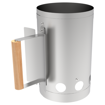Chimenea de encendido para barbacoa Natuur en acero galvanizado de 17x27 cm
