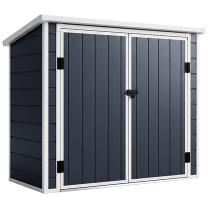 Cobertizo de resina Natuur Serie Ave de 1,80 m² con suelo 199x90x149 cm.