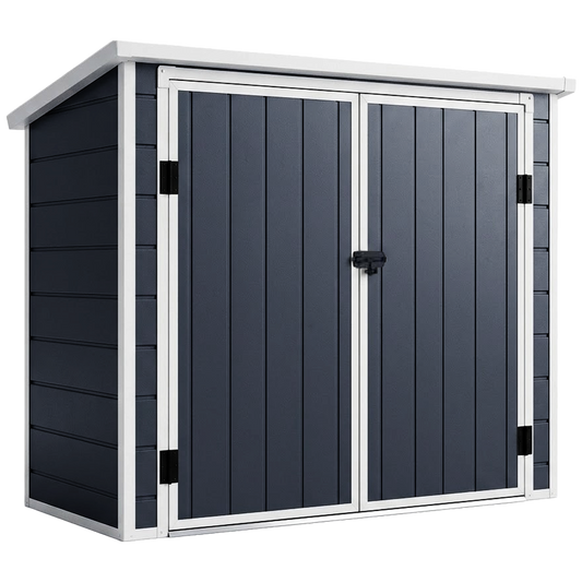 Cobertizo de resina Natuur Serie Ave de 1,80 m² con suelo 199x90x149 cm.