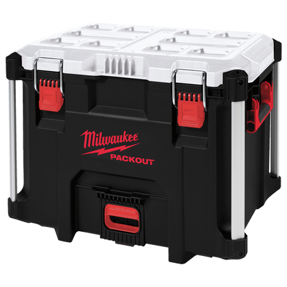 Nevera rigida XL Milwaukee PACKOUT de 38 litros con aislamiento termico de 5 dias.