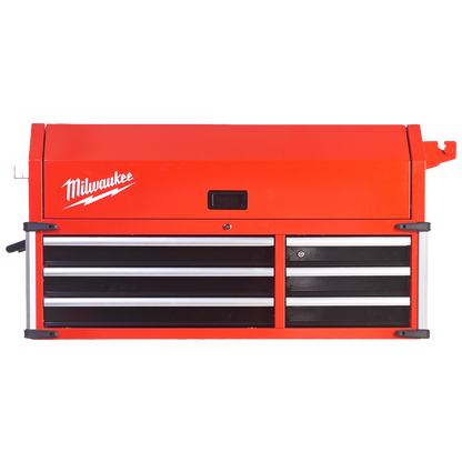 Cofre de taller Milwaukee STC46-1 con panel perforado y regleta magnetica.