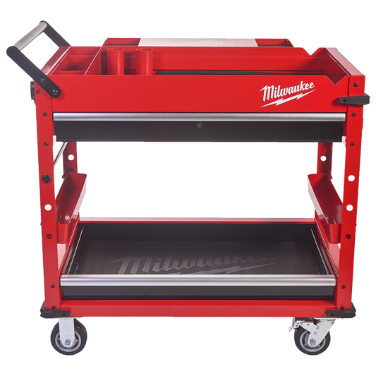 Carro de taller Milwaukee SWC40-1 con cajones de cierre suave y regleta magnetica.