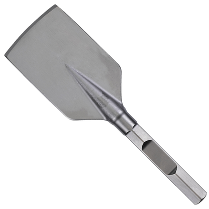 Cincel cortador de asfalto Milwaukee de 440x115mm con vástago hexagonal de 28 mm para martillos demoledores pesados.