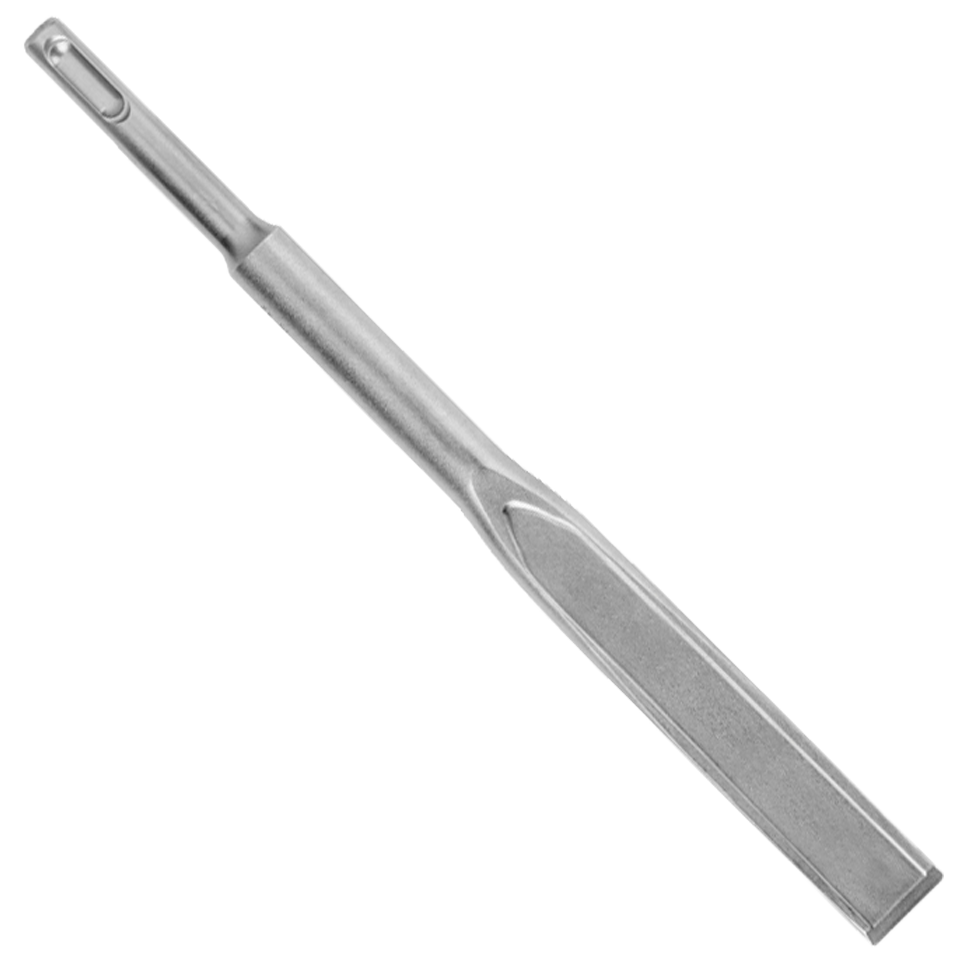 Pack de 10 cinceles planos Milwaukee SLEDGE™ SDS-Plus de 250x20mm con acabado en acero endurecido.