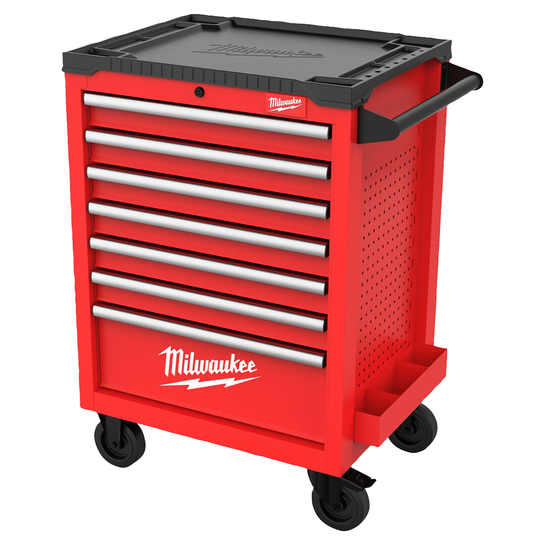 Carro de herramientas Milwaukee TOOLGUARD SRC27 7 1 de 7 cajones en rojo