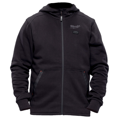 Sudadera calefactada Milwaukee M12 HHBL5 negra con tecnologia HEXON HEAT.