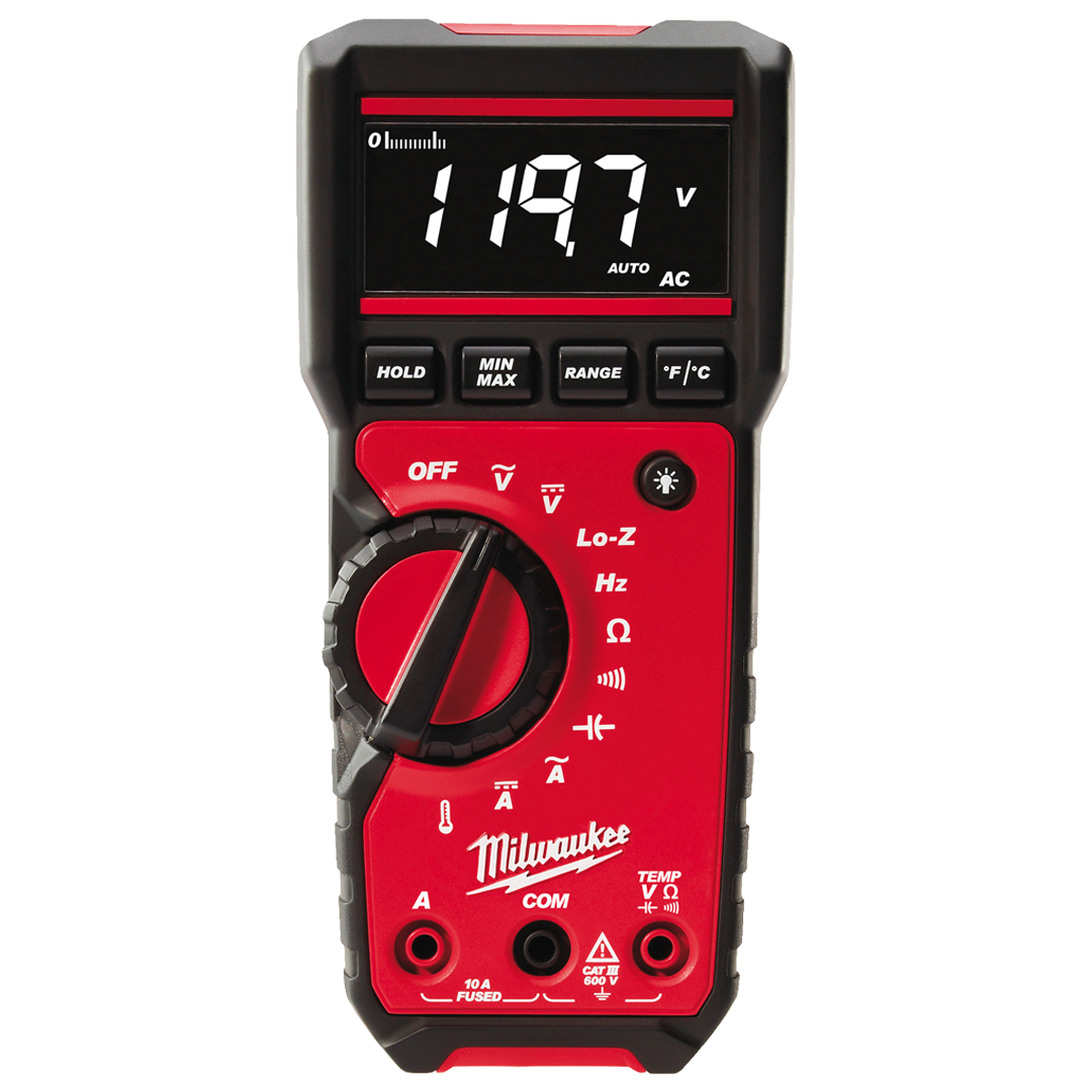 Multimetro digital TRMS Milwaukee 2217-40 para electricistas.