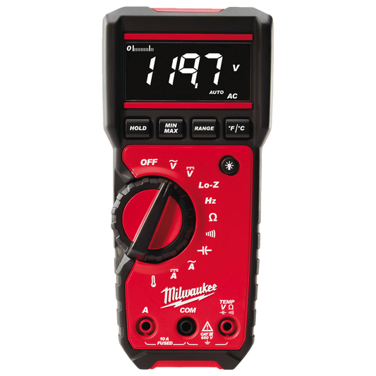 Multimetro digital TRMS Milwaukee 2217-40 para electricistas.