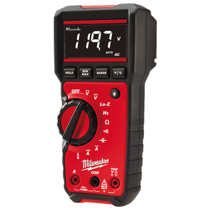 Multimetro profesional Milwaukee 2217-40 con pantalla de alto contraste y proteccion IP64.