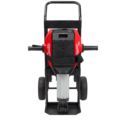 Carro porta martillos con compartimentos para cinceles, cargador y batería