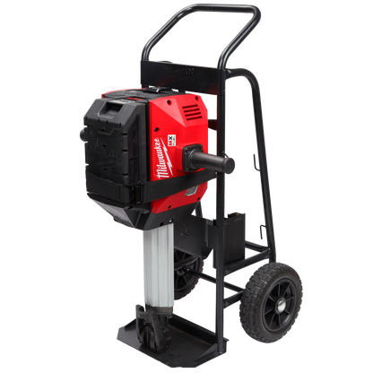 Carro porta martillos con compartimentos para cinceles, cargador y batería