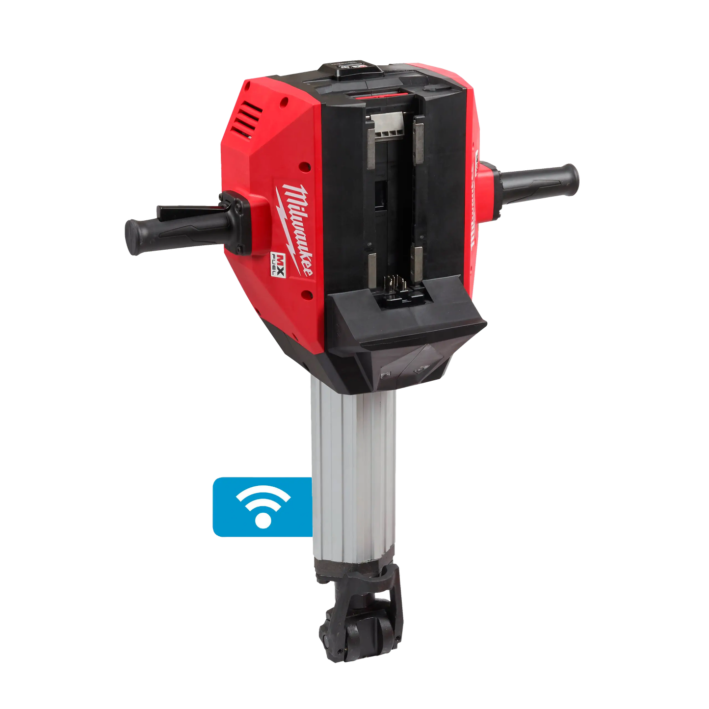 Martillo demoledor a batería Milwaukee MX FUEL K-Hex de 28 milímetros en hormigón