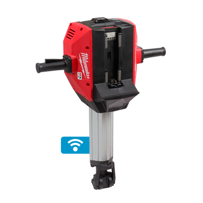 Martillo demoledor a batería Milwaukee MX FUEL K-Hex de 28 milímetros en hormigón