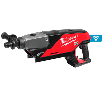 Perforadora de diamante inalámbrica Milwaukee MX FUEL con empuñadura lateral y acople de agua