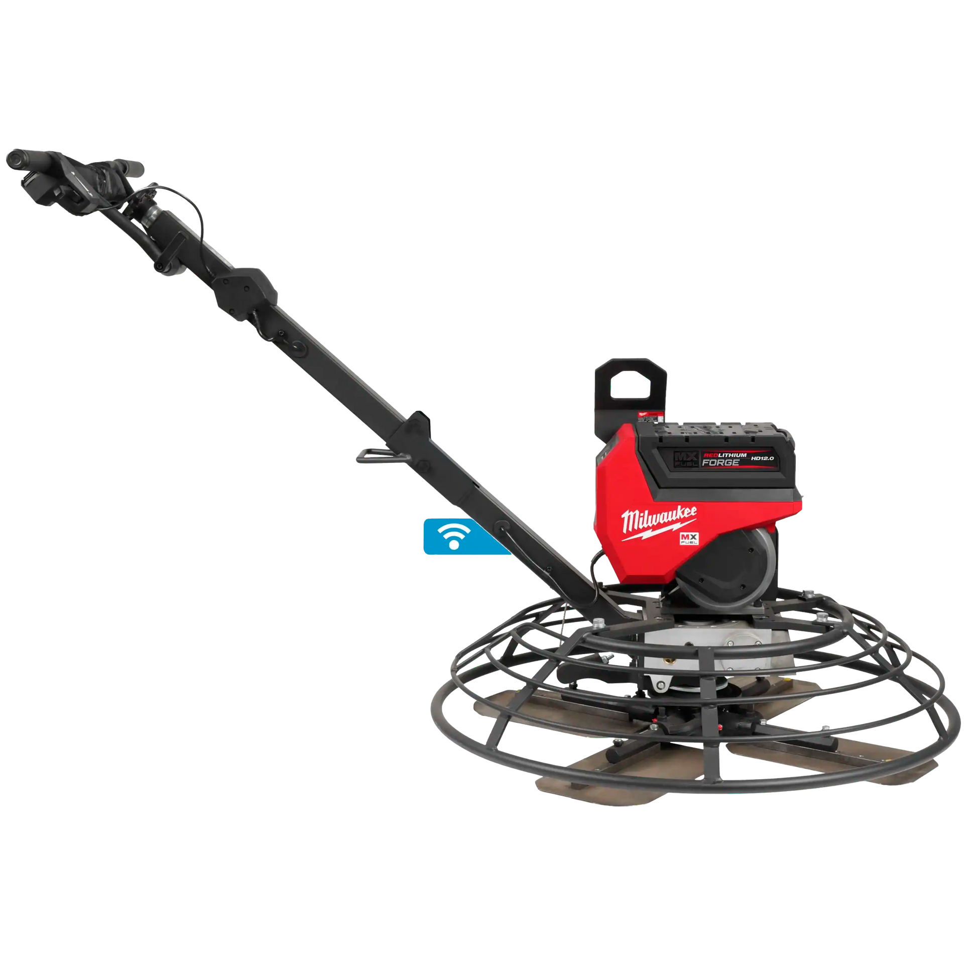 Fratasadora de hormigón Milwaukee MX FUEL de 914mm con sistema de seguridad AUTOSTOP