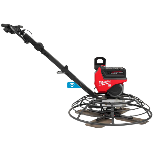 Fratasadora de hormigón Milwaukee MX FUEL de 914mm con sistema de seguridad AUTOSTOP
