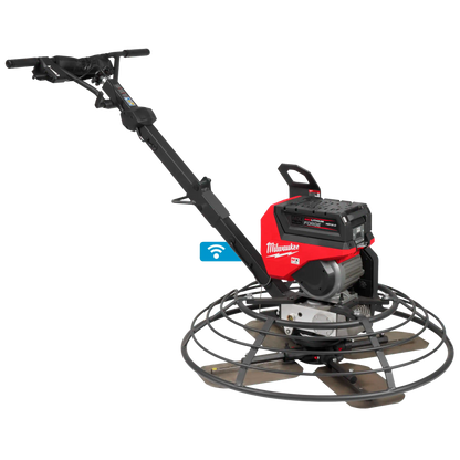 Fratasadora de hormigón Milwaukee MX FUEL de 914mm con sistema de seguridad AUTOSTOP