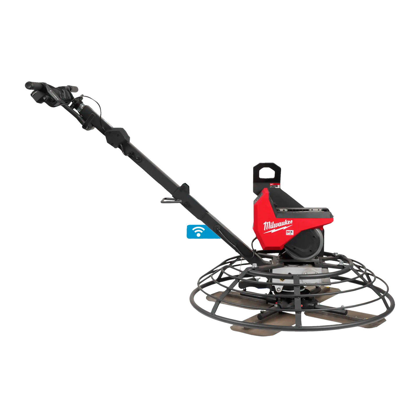 Fratasadora de hormigón Milwaukee MX FUEL de 914mm con sistema de seguridad AUTOSTOP