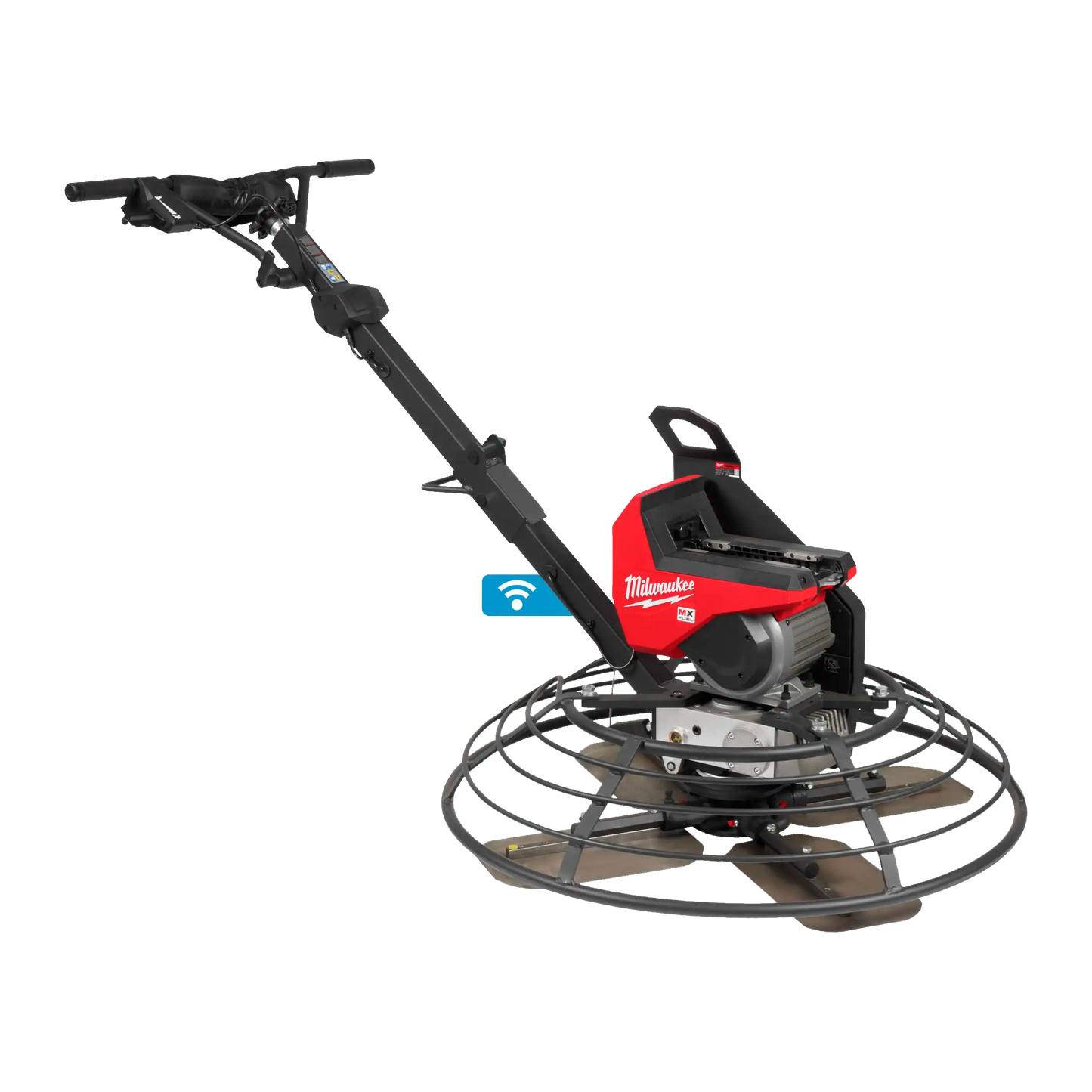 Fratasadora de hormigón Milwaukee MX FUEL de 914mm con sistema de seguridad AUTOSTOP
