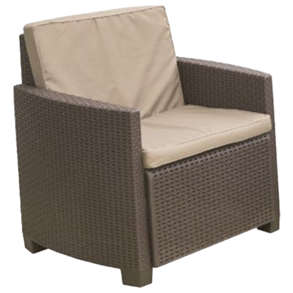 Funda protectora cubre sillón NATUUR 89x76x107 cm en PVC verde con protección UV y cinta elástica, ideal para muebles de jardín exterior.
