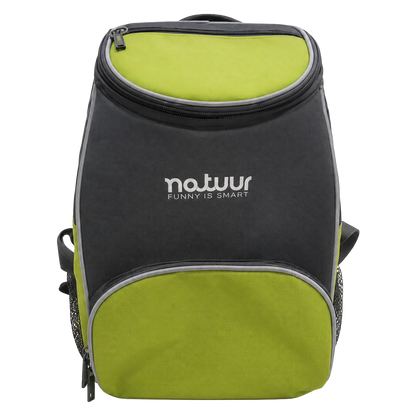 Nevera de camping flexible Natuur 12 litros verde y gris ref 98581.