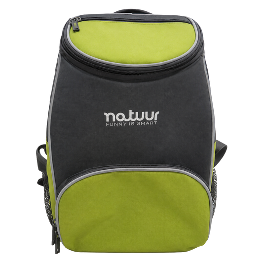 Nevera de camping flexible Natuur 12 litros verde y gris ref 98581.