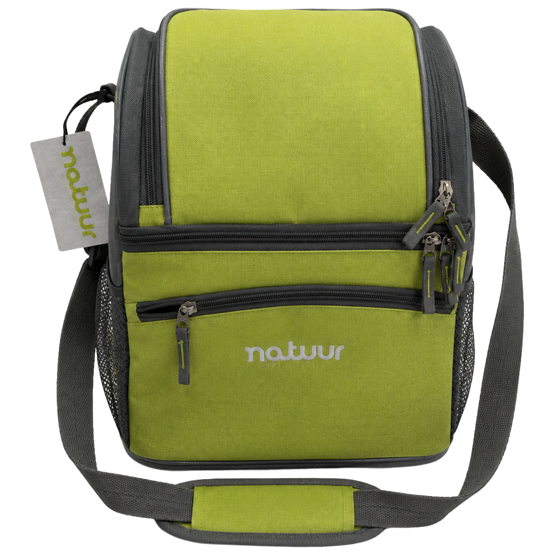 Bolsa isotermica flexible Natuur 15L para transporte de alimentos.