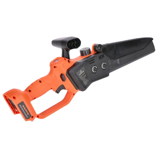 Sierra de poda a batería MB600 con motor brushless, 18V y dos baterías 4Ah, ligera y compacta, ideal para poda de árboles, jardín y trabajos agrícolas.