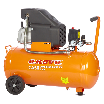 Compresor de aire Anova CA50 de 50 litros y 2 HP de potencia.