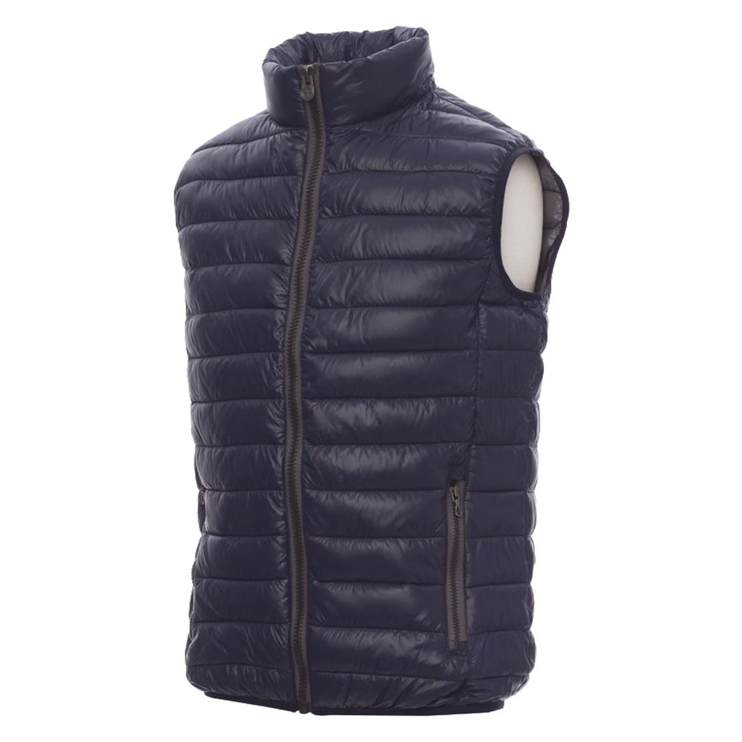 Vista frontal de chaleco termico acolchado para hombre Payper Casual 160 g m2