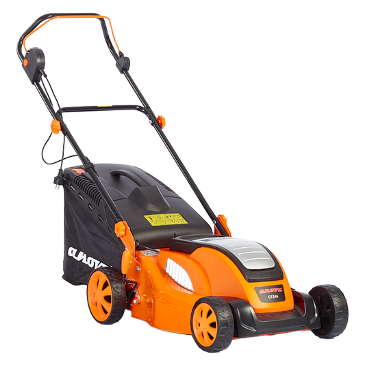 Cortacesped electrico Anova CE246 de 1800W con chasis de acero y 46 cm de corte.