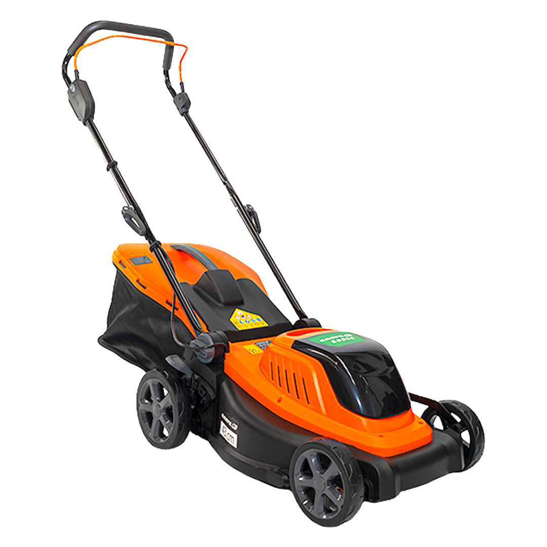 Cortacésped a batería Anova E-Plus E20CC 20V con ancho de corte de 43 cm.