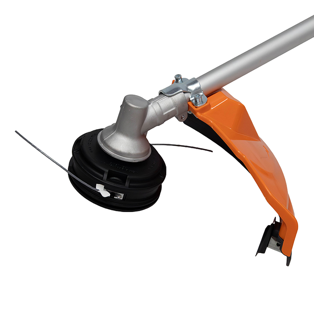 Detalle del cabezal de nylon de 42 cm e hilo de 2.4 mm en desbrozadora Anova.