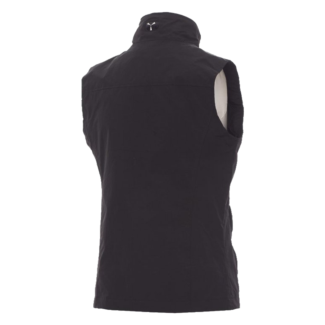 Chaleco de trabajo para mujer con cremalleras interiores para marcado y serigrafia.