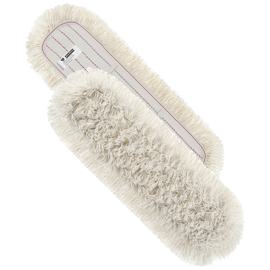 Mopa de algodon profesional lavable de 60 cm para barrido humedo en oficinas y aulas de clase.