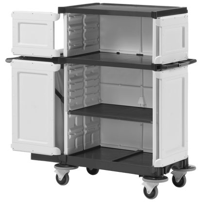Estación de limpieza y suministro de habitaciones Trolley Hotel Premium II para uso profesional e intensivo.