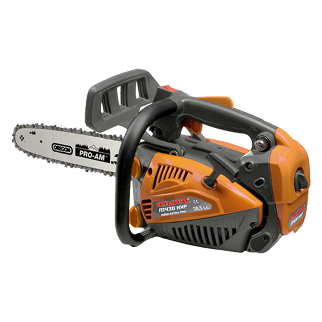 Motosierra de poda a gasolina Anova M430HXP de 28,5 cc y 3,26 kg.