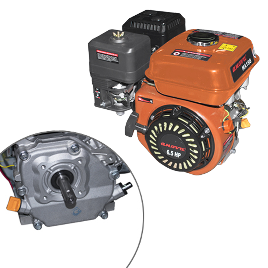 Motor de gasolina 4 tiempos Anova MA198 de 6,5 HP y 196 cc.