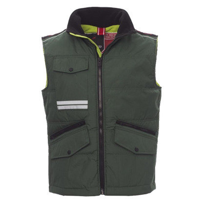 Interior acolchado con forro polar y cremallera para personalización del chaleco Mig 2.0.