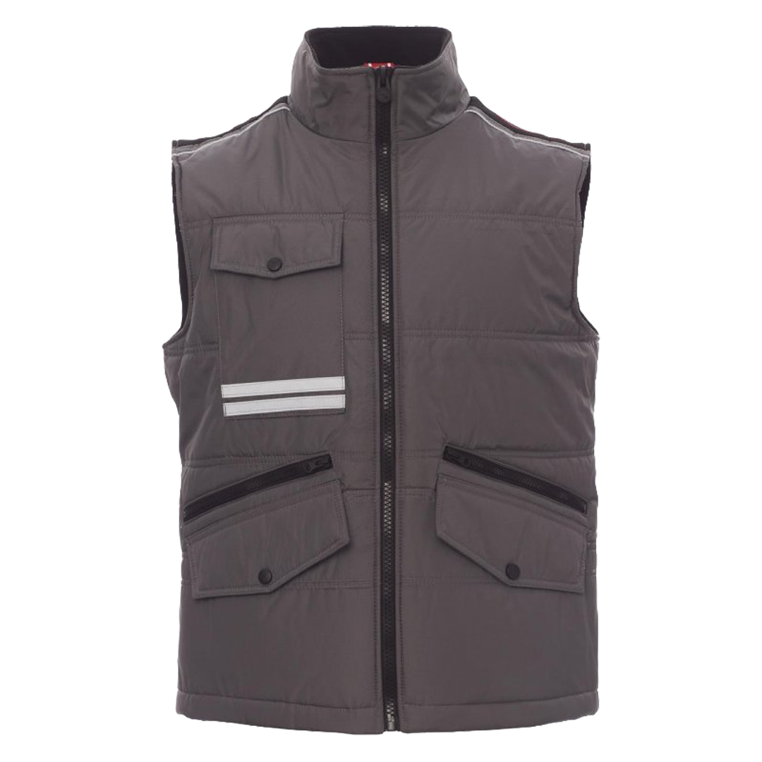 Interior acolchado con forro polar y cremallera para personalización del chaleco Mig 2.0.