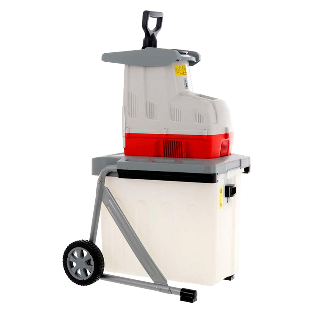 Detalle de la tolva de alimentación y motor de 3000W del biotriturador