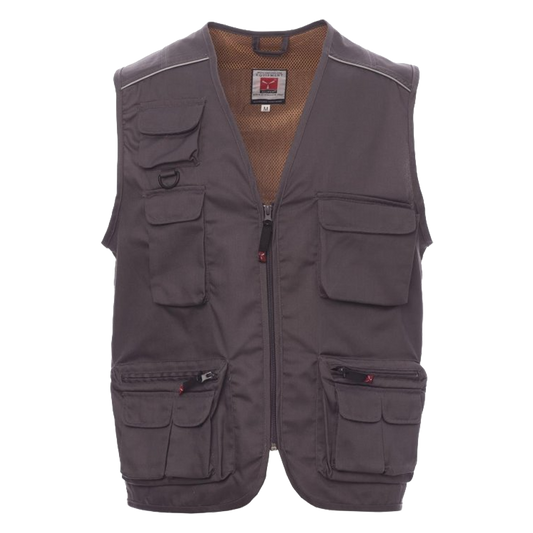 Chaleco laboral de verano multibolsillos modelo Pocket en tejido Twill.