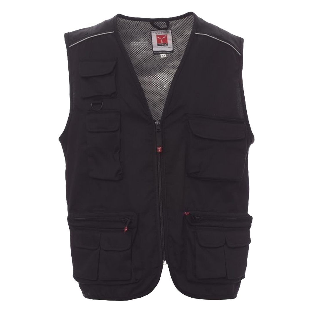 Chaleco laboral de verano multibolsillos modelo Pocket en tejido Twill.